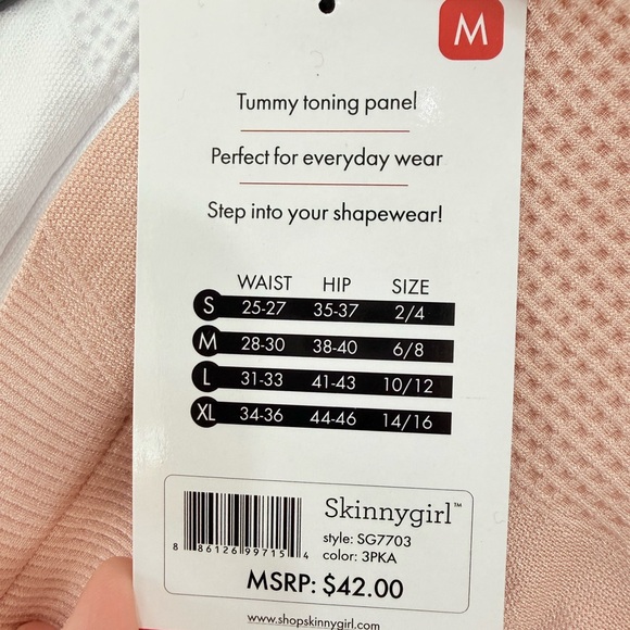 Skinnygirl Shaping Briefs - Nude, White & Black (3-Pack) - Picture 4 of 6